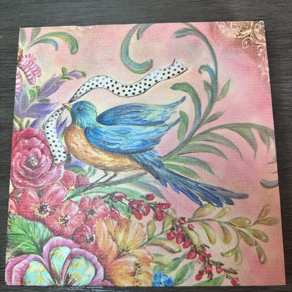 Kate McRostie Splendid Botanical IV 10” x 10” Canvas